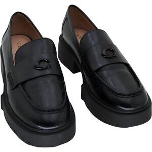 Coach Black Leather Loafers